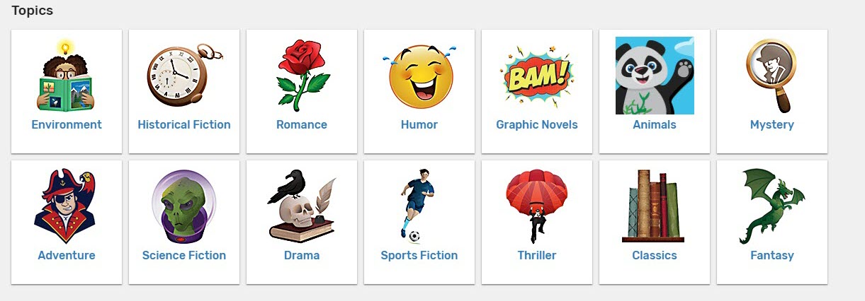 Search for Titles in a Library Organized by Genre